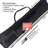 12' Teardrop Flag Kit w/ Poles, Ground Stake and Carry Case